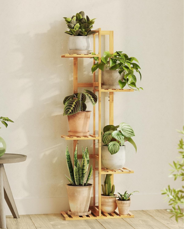 5-Tier Bamboo Plant Stand